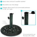 Sunnydaze Patio Umbrella Base for Market Umbrella