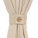 Sunnydaze Beige Outdoor Room Darkening Curtains