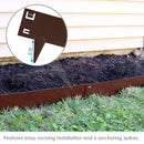 Sunnydaze Metal Landscape Edging - Set of 5 - 42" Sections