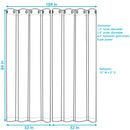 Curtain dimension image.