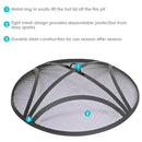 Sunnydaze Round Fire Pit Spark Screen - Steel Fire Pit Lid