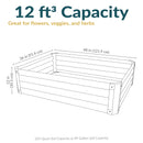 Sunnydaze Steel Raised Garden Bed