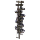 Sunnydaze 10-Tier Bronze Steel Indoor and Outdoor Folding Plant Stand - 46"
