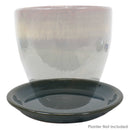 Sunnydaze Set of 4 Glazed Ceramic Planter Saucers