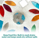 Sunnydaze Fly-Through Mosaic Bird Feeder