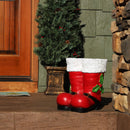 Sunnydaze Santa Boots Statue Christmas Decor - 13"