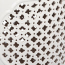 Sunnydaze Marrakesh Lattice Ceramic Garden Stool Side Table - 17.75"