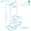 Image showing the overall product dimensions including height, depth and width.