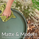 Sunnydaze Gleeful Garden Metal Outdoor Bird Bath - UV-Resistant Finish