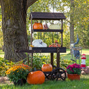 Sunnydaze Country Market Flower Cart Display Stand - 49.25" H