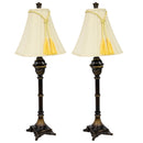 Sunnydaze Home Grandeur Resin Table Lamp Set of 2 - 28.75" H