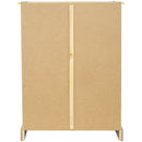 Sunnydaze 2-Door, 2-Shelf Solid Pine Storage Cupboard - Gray - 43" H
