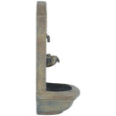 Sunnydaze Seaside Outdoor Solar Wall Fountain - 27" H