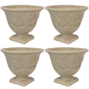 Sunnydaze Darcy Elegant Vines Indoor/Outdoor Planter Pot, 16-Inch Diameter