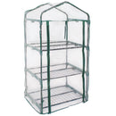 Sunnydaze Portable 3-Tier Mini Greenhouse for Outdoors - Clear