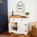 Sunnydaze Kitchen Sideboard Cabinet with 2 Drawers and 2 Doors - 31.5" H
