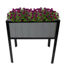 Sunnydaze Steel-Framed Acacia Wood Raised Garden Bed with Legs - 30.75" H