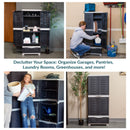 Sunnydaze 3-Shelf Plastic Lockable Storage Cabinet - 57.5"
