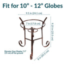 Sunnydaze Steel Gazing Globe Stand