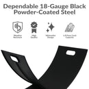 Sunnydaze Black Steel Curved Log Holder - 30"
