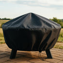 Sunnydaze Heavy-Duty Outdoor Round Fire Pit Cover - Black