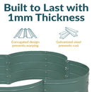 Sunnydaze Galvanized Steel Raised Garden Bed