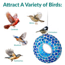 Sunnydaze Mosaic Fly-Through Hanging Bird Feeder