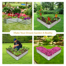 Sunnydaze Galvanized Steel Raised Garden Bed