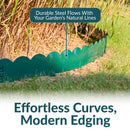 Sunnydaze Metal Landscape Edging - Set of 5 - 42" Sections
