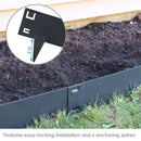Sunnydaze Metal Landscape Edging - Set of 5 - 42" Sections