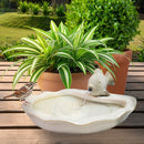 Sunnydaze Glazed Ceramic Fish Outdoor Water Fountain - 7"