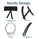 Sunnydaze Firewood Log Hoop Rack with Cover