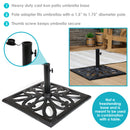 Sunnydaze Patio Umbrella Base for Market Umbrella