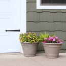 Sunnydaze Franklin Polyresin Outdoor Flowerpot Planter
