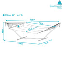 Image showing the overall product dimensions including height, depth and width.