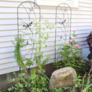 dragonfly metal garden trellis set of 2
