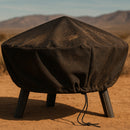 Sunnydaze Heavy-Duty Outdoor Round Fire Pit Cover - Black