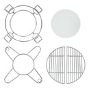 Sunnydaze Half Moon Cooking Grate System for Charcoal Kamado Egg Grill