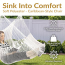 Sunnydaze Caribbean Extra Large Hammock Chair & Adjustable Stand