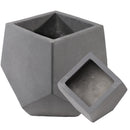 Sunnydaze Outdoor Concrete Planter Set - Moondust