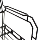 Sunnydaze Outdoor 2-Person Modern Metal Patio Bench - Black