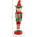 Sunnydaze Small Christmas Nutcracker Statue - Jingles the Elf - 17"