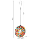 Sunnydaze Mosaic Fly-Through Hanging Bird Feeder