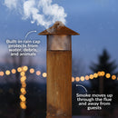 Sunnydaze 70" Outdoor Chiminea Fire Pit - Rustic Finish