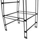 Sunnydaze Outdoor Modern Metal Wire Bar Stool - Black