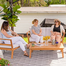 Sunnydaze Bodie 45.25" Acacia Outdoor Patio Coffee Table - Rectangular