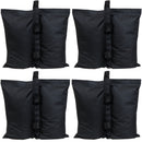 Sunnydaze Polyester Sandbag Canopy Weights - Set of 4 - Black