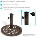 Sunnydaze Patio Umbrella Base for Market Umbrella