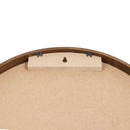 Sunnydaze 18" Round Magnetic Chalkboard for Wall with Rustic Brown Frame