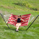 Sunnydaze Rope Hammock with 12' Steel Stand, Pad, and Pillow